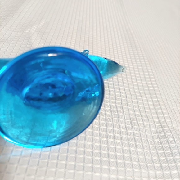 Ron Ray Signed 1996 Art Glass Dolphin Figurine Paperweight Blue - Picture 6 of 11